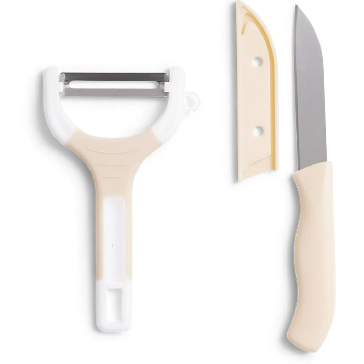 Gifi Préparation Culinaire^Set couteau et éplucheur inox et plastique - 3 modèles