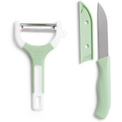Gifi Préparation Culinaire^Set couteau et éplucheur inox et plastique - 3 modèles