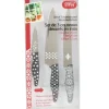 Gifi Préparation Culinaire^Set de 3 couteaux décorés