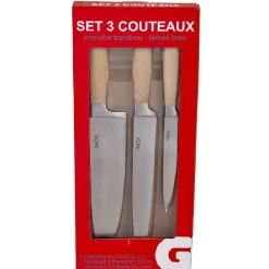 Gifi Préparation Culinaire^Set de 3 couteaux de cuisine