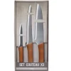 Gifi Préparation Culinaire^Set de 3 couteaux de cuisine