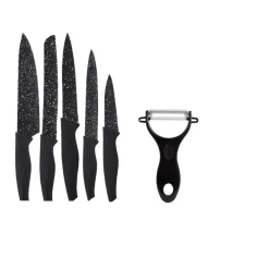 Gifi Préparation Culinaire^Set de 5 couteaux et 1 éplucheur