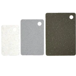 Gifi Préparation Culinaire^Set de 3 planches à découper design granite
