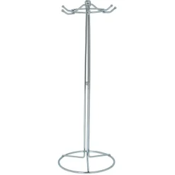 Gifi Préparation Culinaire^Set de 6 ustensiles de cuisine avec support inox gris Ø16xH40,5cm