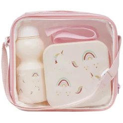 Gifi Conservation Alimentaire^Set déjeuner Enfant lunchbox avec bouteille et sac de transport