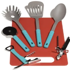 Gifi Préparation Culinaire^Set planche à découper avec 6 ustensiles de cuisine