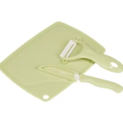 Gifi Préparation Culinaire^Set planche éplucheur et couteau céramique