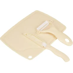Gifi Préparation Culinaire^Set planche éplucheur et couteau céramique