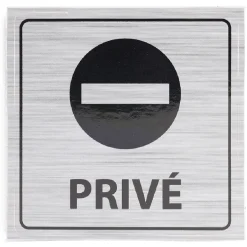 Signalétique adhésive - Sens interdit privé - 8x8 cm^Gifi