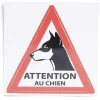 Signalétique adhésive "Attention au chien" - 8x8 cm^Gifi Hot