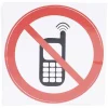 Signalétique adhésive "Interdiction de téléphoner" - 8x8 cm^Gifi Hot