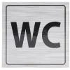 Signalétique adhésive "WC" - 8x8 cm^Gifi Hot