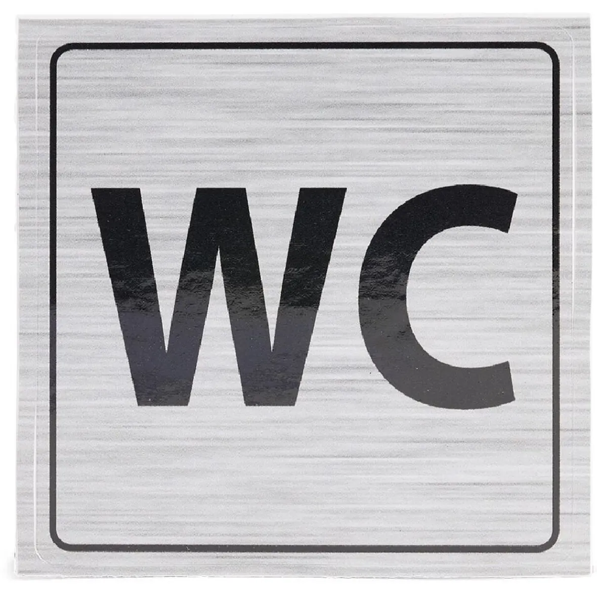 Signalétique adhésive "WC" - 8x8 cm^Gifi Hot
