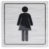 Signalétique adhésive "WC femme" - 8x8 cm^Gifi Discount