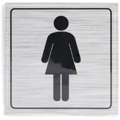 Signalétique adhésive "WC femme" - 8x8 cm^Gifi Discount