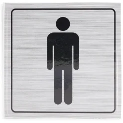 Signalétique adhésive "WC homme" - 8x8 cm^Gifi Discount