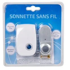 Sonnette de porte sans fil plug and play^Gifi Sale