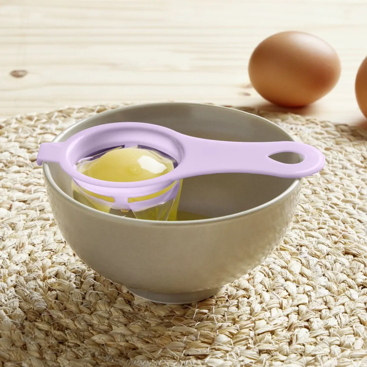 Gifi Préparation Culinaire^Séparateur blanc d'oeuf plastique bleu ou rose