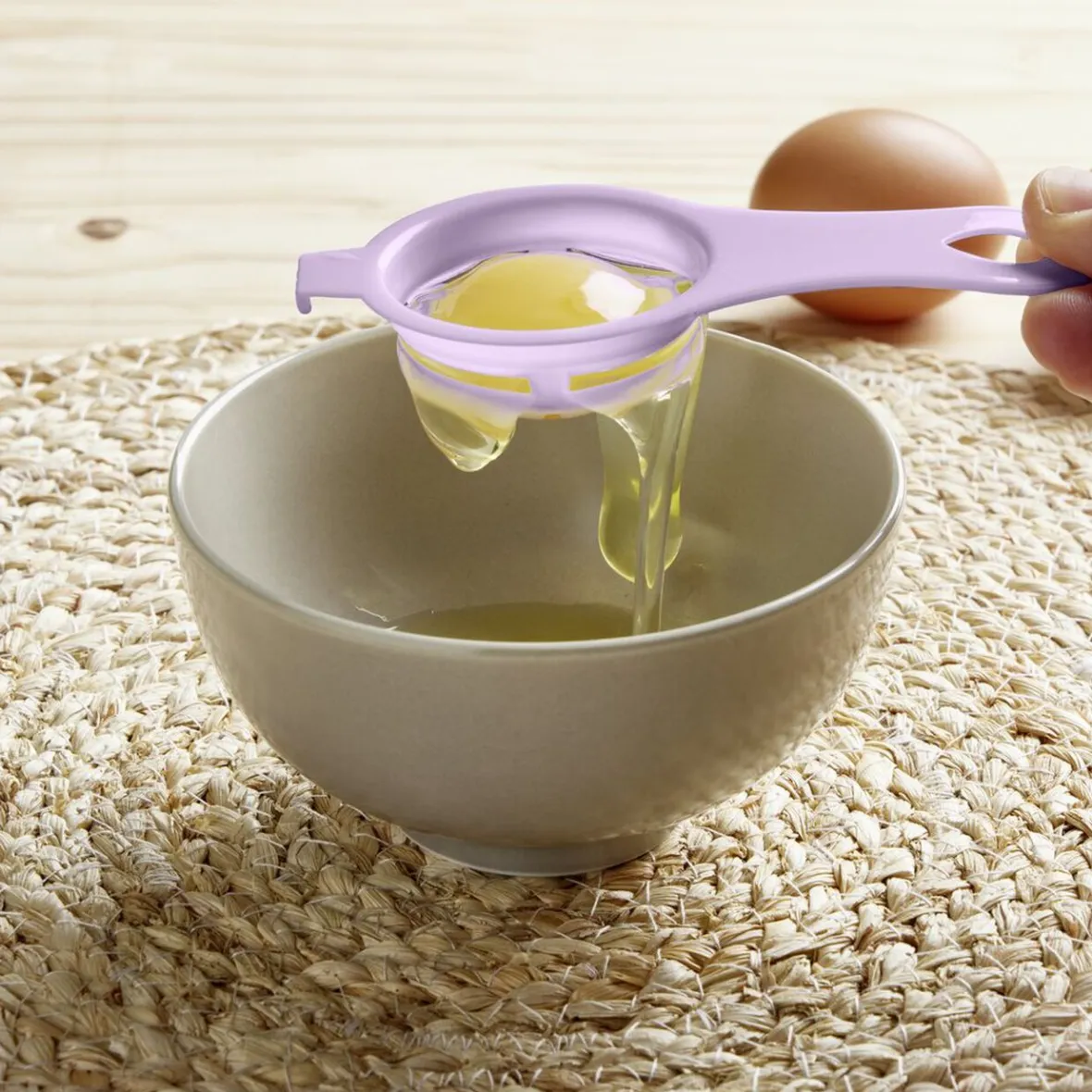 Gifi Préparation Culinaire^Séparateur blanc d'oeuf plastique bleu ou rose