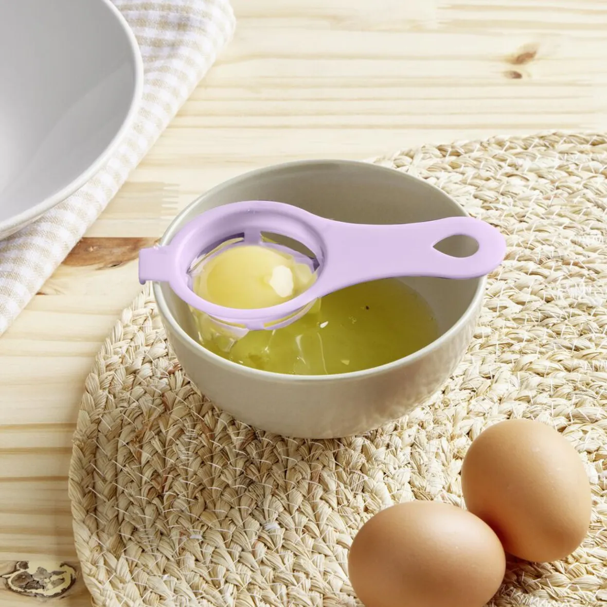Gifi Préparation Culinaire^Séparateur blanc d'oeuf plastique bleu ou rose