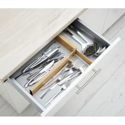 Gifi Rangement De Cuisine^Séparateur extensible de tiroir bambou naturel x2