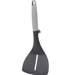 Gifi Préparation Culinaire^Spatule à trou polyamide manche en polypropylène gris noir