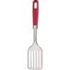 Gifi Préparation Culinaire^Spatule ajourée en inox avec manche en polypropylène rouge