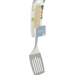 Gifi Préparation Culinaire^Spatule ajourée en inox avec manche en bois
