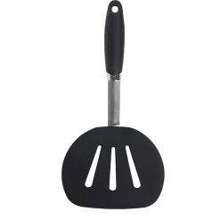 Gifi Préparation Culinaire^Spatule ajourée en inox et silicone noir