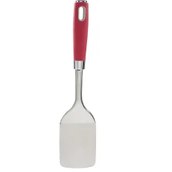 Gifi Préparation Culinaire^Spatule en inox avec manche en polypropylène rouge