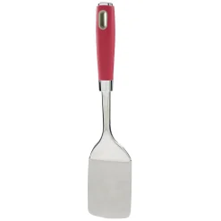 Gifi Préparation Culinaire^Spatule en inox avec manche en polypropylène rouge