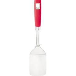 Gifi Préparation Culinaire^Spatule en inox avec manche en polypropylène rouge