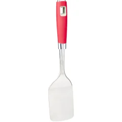 Gifi Préparation Culinaire^Spatule en inox avec manche en polypropylène rouge