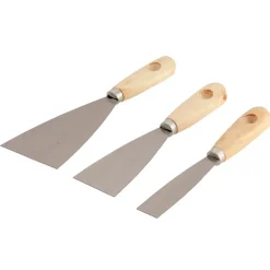 Spatule inox Suki manche bois x3^Gifi