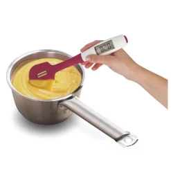 Gifi Préparation Culinaire^Spatule Metaltex thermomètre à sonder 2 en 1