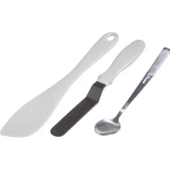 Gifi Préparation Culinaire^Spatule x2 et cuillère x1 pour crêpe