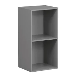 Hot Structure Box Cube 2 cases 35x30x70cm bois gris Rangement