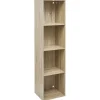 Sale Structure Box Cube 4 cases 35x30x137cm bois naturel Rangement