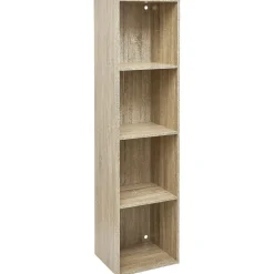 Sale Structure Box Cube 4 cases 35x30x137cm bois naturel Rangement