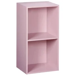 Best Structure Box Cube 2 cases 35,2x30x69,2cm bois rose Rangement