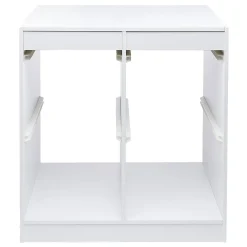 Structure de rangement carrée pour 4 bacs coulissants Rangement