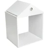 Sale Structure maison enfant Box Cube bois blanc Rangement