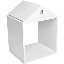 Sale Structure maison enfant Box Cube bois blanc Rangement