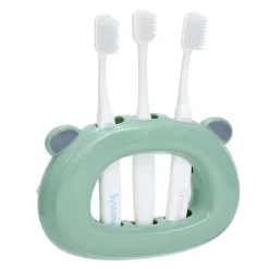 Support 3 brosses à dents enfant vert^Gifi Sale