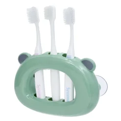 Support 3 brosses à dents enfant vert^Gifi Sale