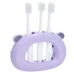 Support 3 brosses à dents enfant violet^Gifi Hot