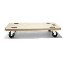 Support à roulettes en bois 60x30cm charge 150kg^Gifi New