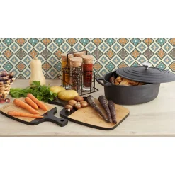 Gifi Conservation Alimentaire^Support avec 4 pots à condiments