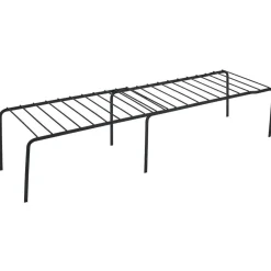 Gifi Rangement De Cuisine^Support extensible en métal noir - L.43/69xl.20xH.14,5cm