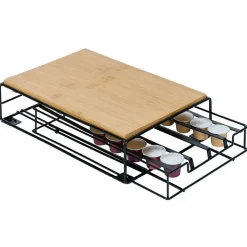 Gifi Rangement De Cuisine^Support machine à café avec tiroir à capsules 21x31xH7,5cm